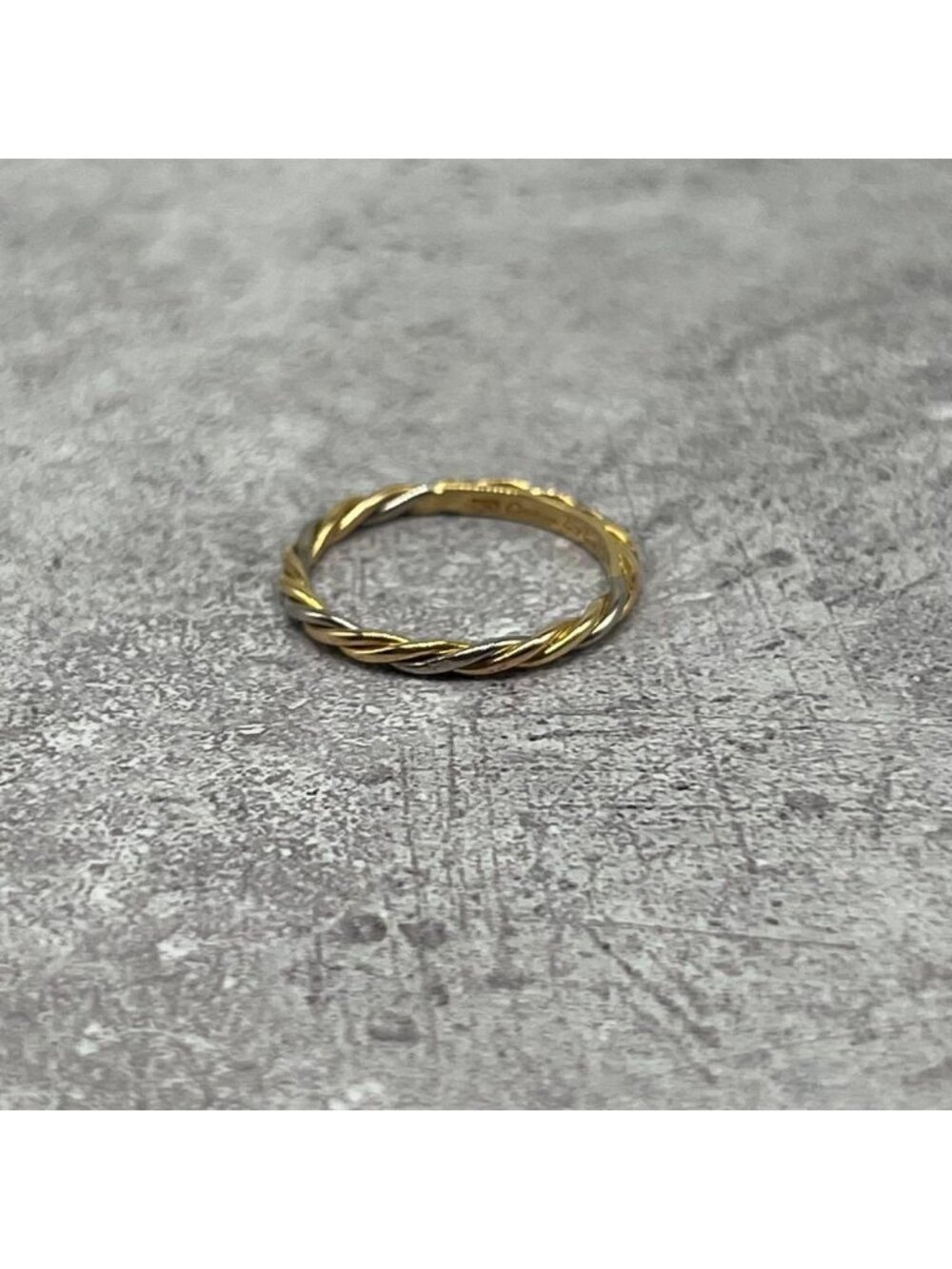 Cartier Three Color Twist Ring 18K